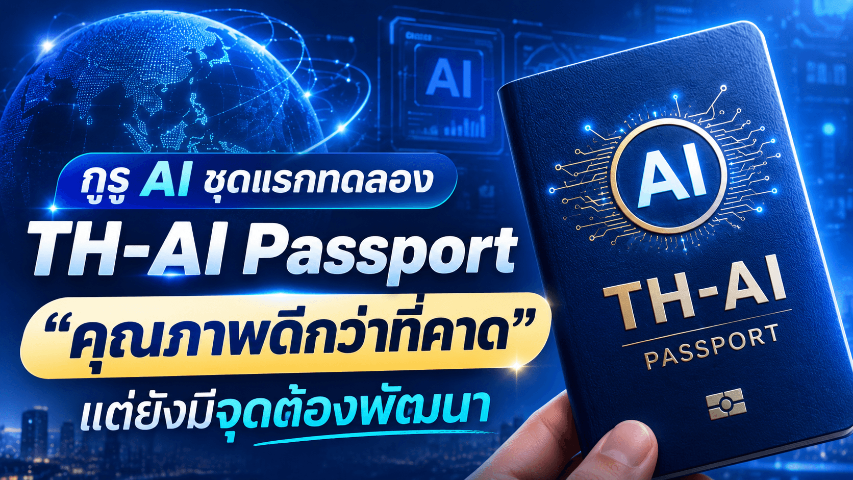 กูรู AI ชุดแรกทดลอง TH-AI Passport ชี้ “คุณภาพดีกว่าที่คาด” แต่ยังมีจุดต้องพัฒนา