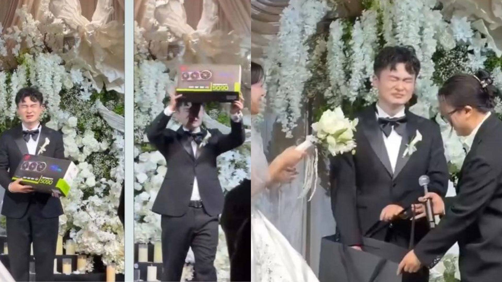 ชายชาวจีนดีใจจนถึงกับหลั่งน้ำตา! หลังได้รับของขวัญวันแต่งงานเป็นการ์ดจอ "GeForce RTX 5090"